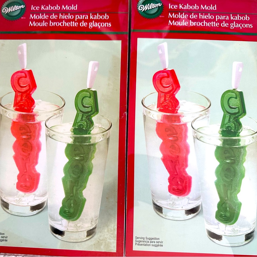 Wilton Ice Kabob Silicone Mold Cheers ...NIP ! quantity 2